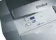 Vaillant Heizkessel mit Bedienfeld und Digitalanzeige, graue Oberfläche, Drehregler zur Temperatureinstellung und weiteren Funktionen.